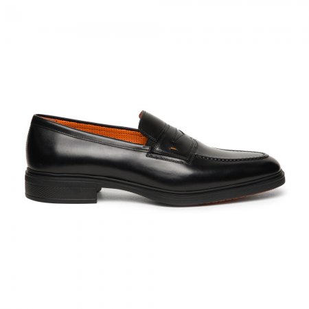 Mocassino Easy da uomo in pelle nera - Nero