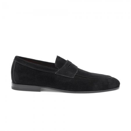 Mocassino Carlo da uomo in suede nero - Nero