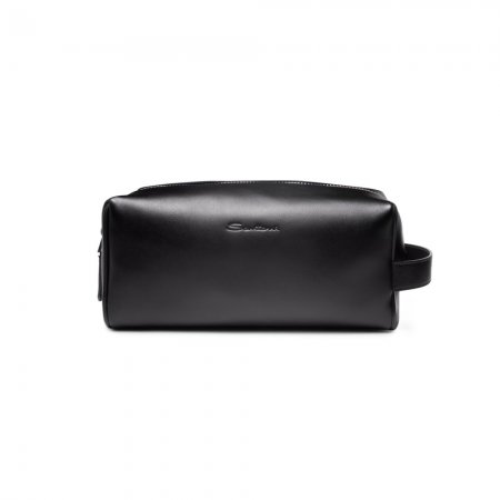 Pouch in pelle nera - Nero
