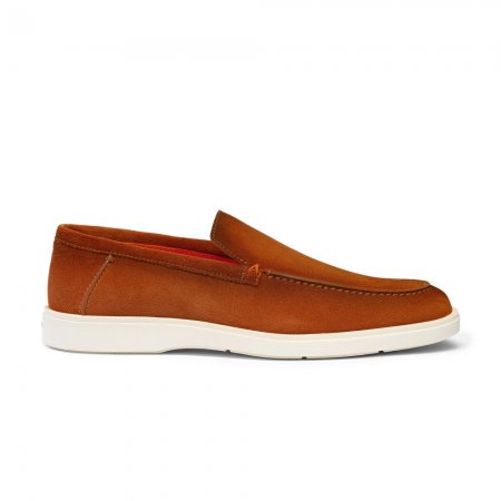 Mocassino da uomo in suede marrone - Marrone