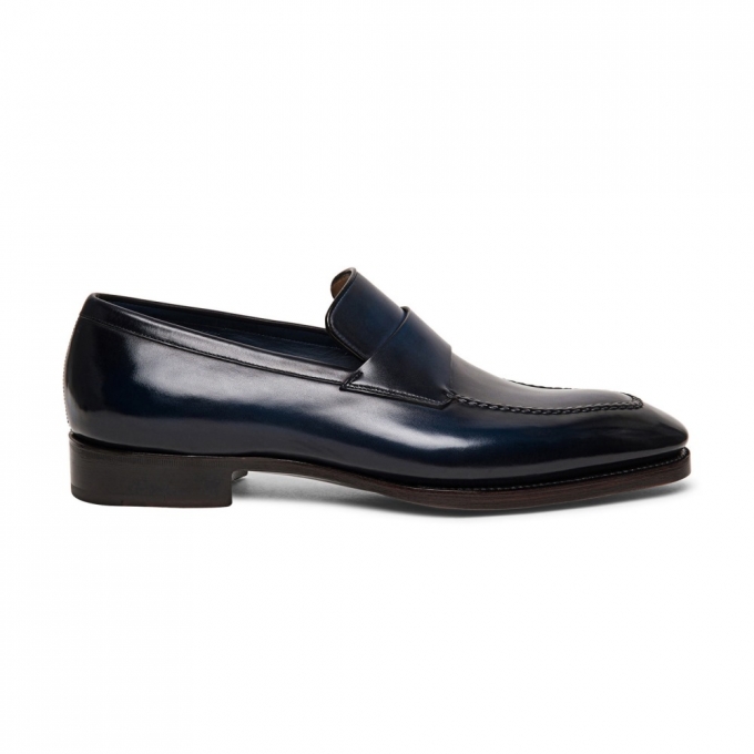 Mocassino penny Limited Edition da uomo in pelle blu - Blu