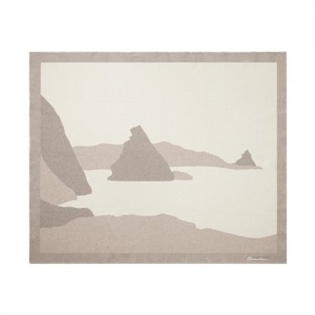 Coperta in cashmere beige - Naturale