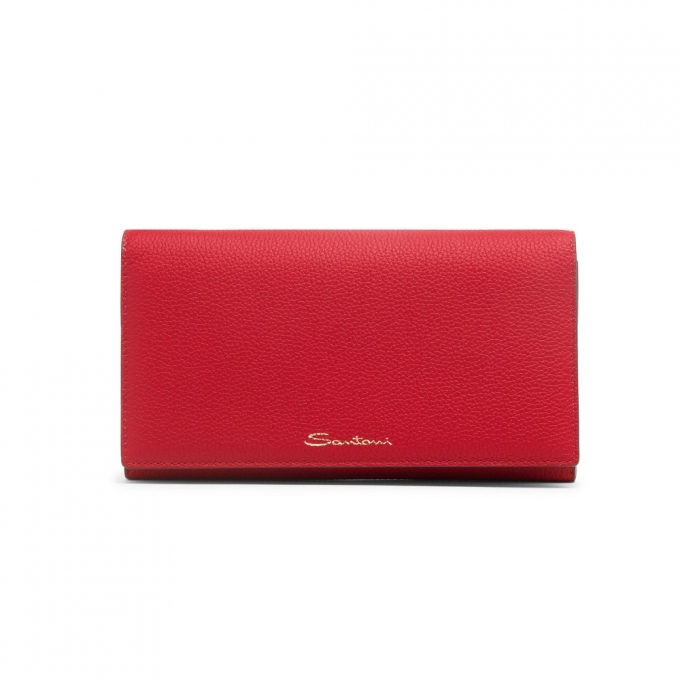 Borsa a tracolla in pelle rossa - Rosso