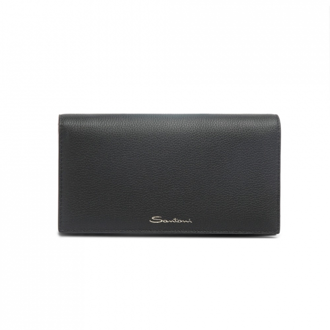 Borsa a tracolla in pelle nera - Nero