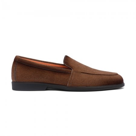 Mocassino da uomo in suede marrone chiaro - Marrone chiaro