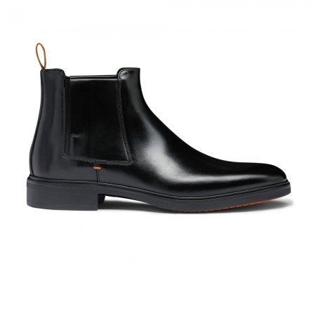 Stivaletto Easy da uomo in pelle nera - Nero