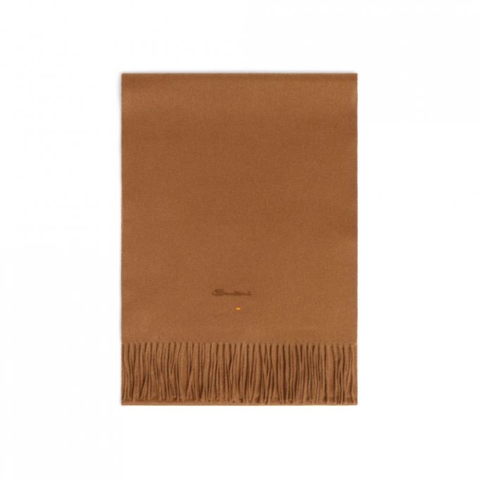 Sciarpa in cashmere marrone chiaro - Marrone chiaro