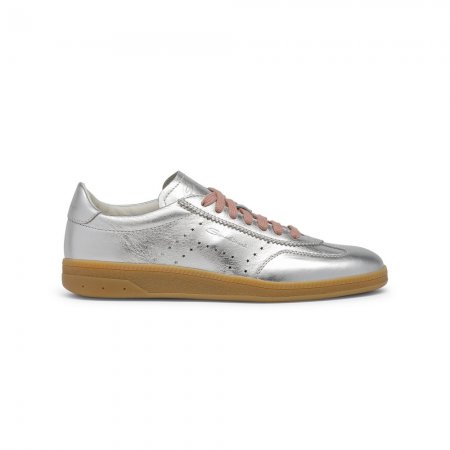 Sneaker DBS Oly da donna in pelle laminata argento - Argento