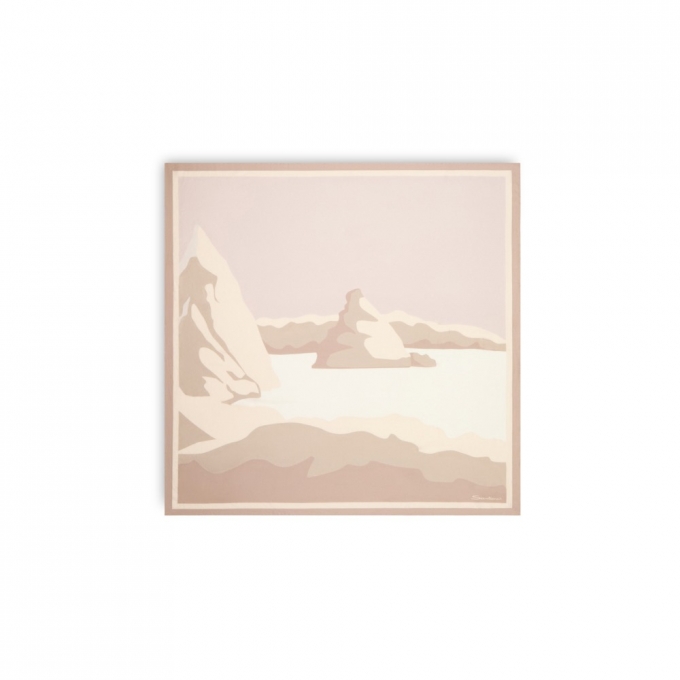 Foulard in seta beige - Naturale
