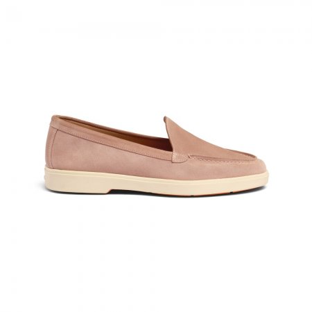 Mocassino da donna in suede rosa - Rosa