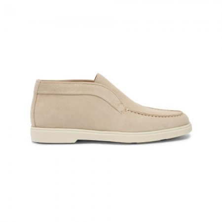 Stivaletto desert da donna in suede rosa - Rosa