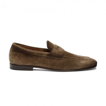 Mocassino Carlo da uomo in suede marrone - Marrone