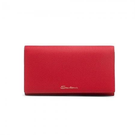 Borsa a tracolla in pelle rossa - Rosso