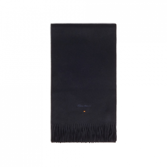 Sciarpa in cashmere blu - Blu