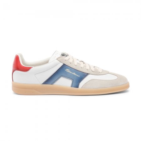 DBS Oly sneaker da uomo in pelle e suede rosso, blu e beige - Blu