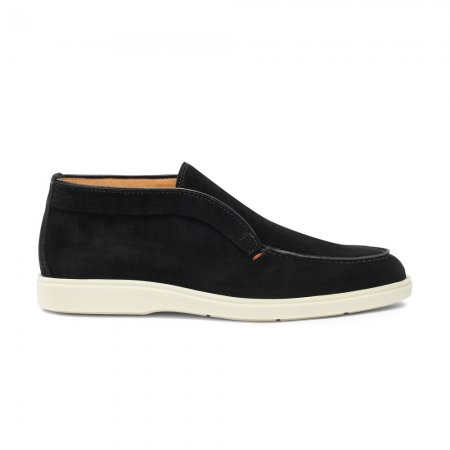 Stivaletto desert da uomo in suede nero - Nero