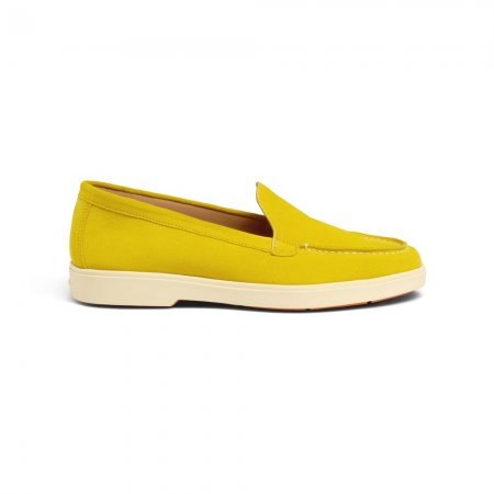 Mocassino da donna in suede giallo - Giallo