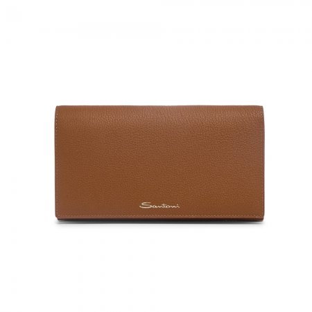 Borsa a tracolla in pelle bottalata marrone chiaro - Marrone chiaro