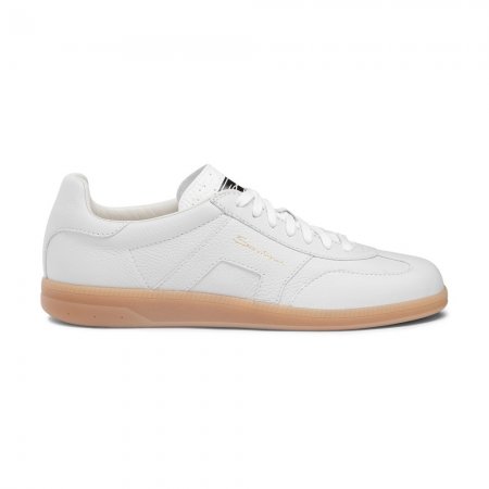 DBS Oly sneaker da uomo in pelle bottalata bianca - Bianco