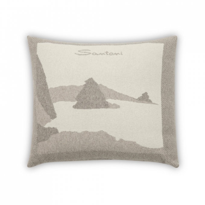 Cuscino in tessuto beige - Naturale