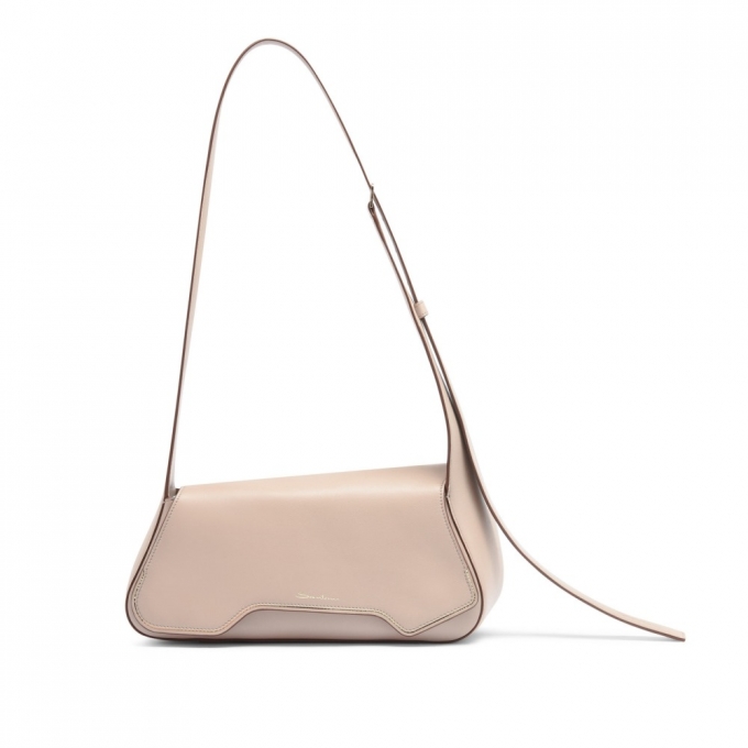 Borsa ThePluto in pelle beige - Naturale