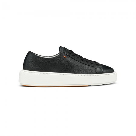 Sneaker da donna in pelle nera - Nero