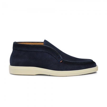Stivaletto desert da uomo in suede blu - Blu