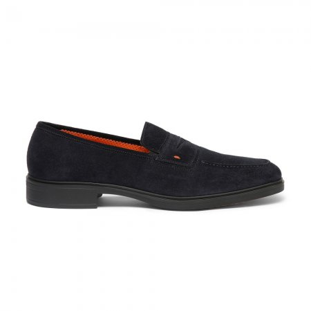 Mocassino Easy da uomo in suede blu - Blu