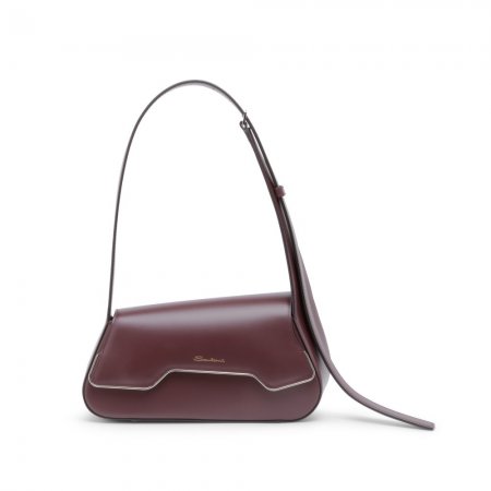 Borsa ThePluto in pelle bordeaux - Bordeaux