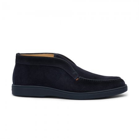 Stivaletto desert da uomo in suede blu - Blu
