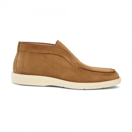 Stivaletto desert da uomo in suede marrone - Marrone chiaro