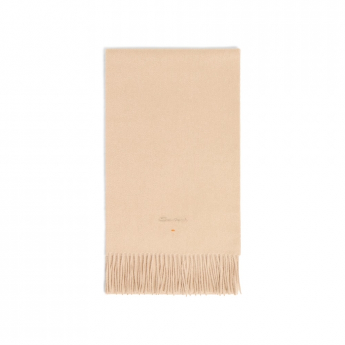 Sciarpa in cashmere beige - Naturale