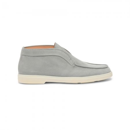Stivaletto desert da donna in nabuk grigio - Grigio