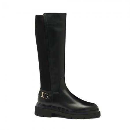 Stivale da donna in pelle nera - Nero