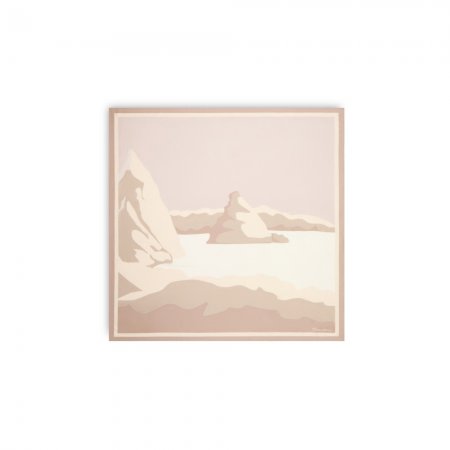 Foulard in seta beige - Naturale