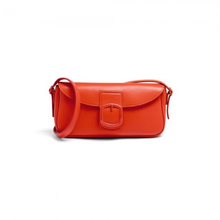 Borsa a spalla in pelle rossa - Rosso