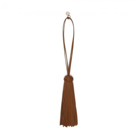 Charm nappina in pelle marrone - Marrone