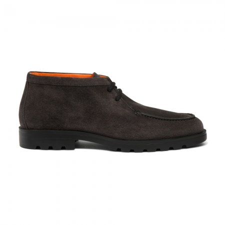Stivaletto desert da uomo in suede grigio - Grigio