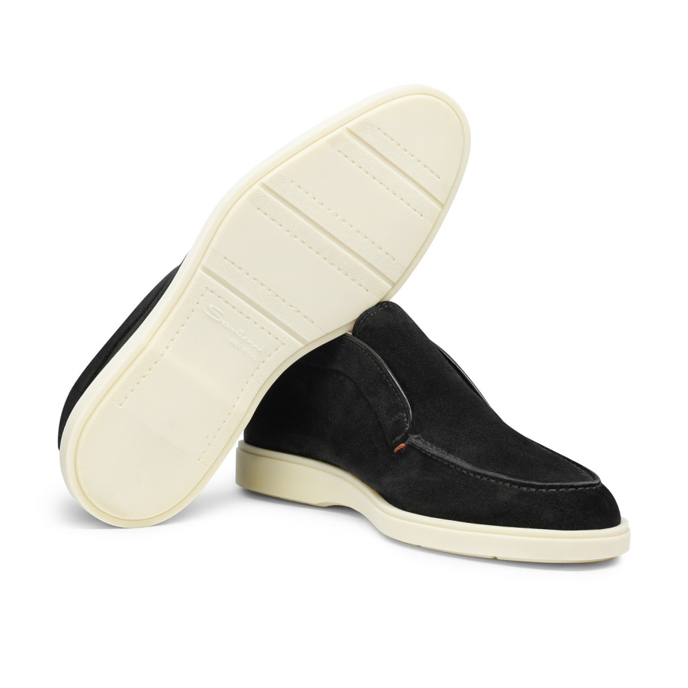 Stivaletto desert da uomo in suede nero - Nero