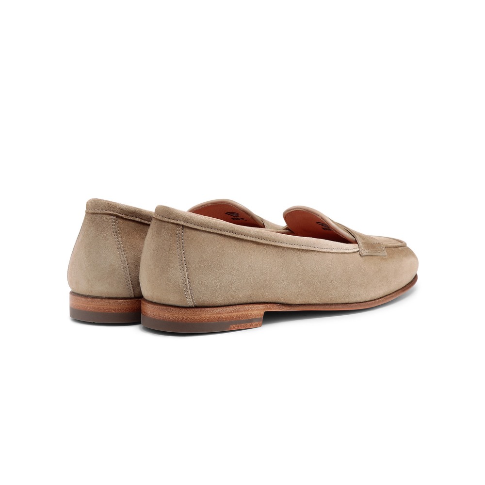Mocassino Carla da donna in suede beige - Naturale