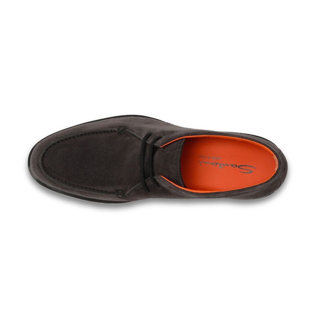 Stivaletto desert da uomo in suede grigio - Grigio