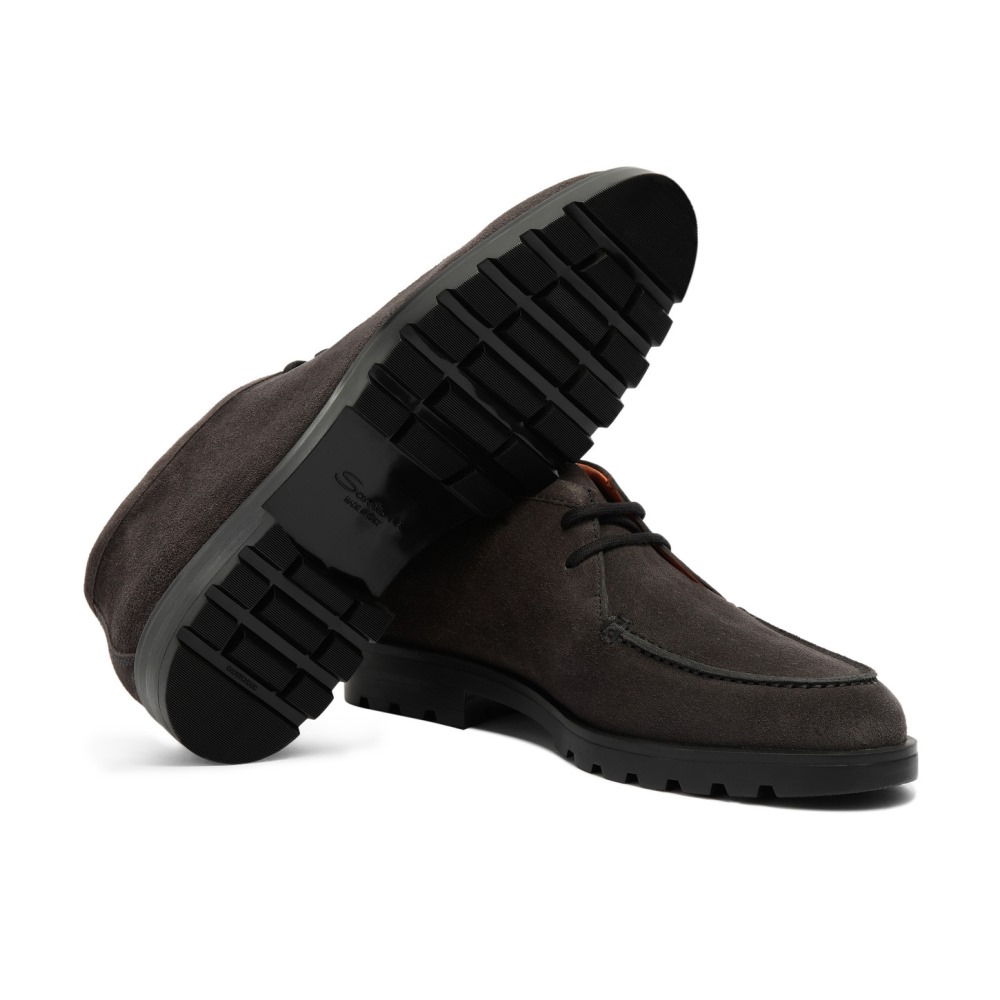 Stivaletto desert da uomo in suede grigio - Grigio
