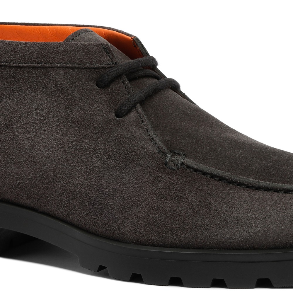 Stivaletto desert da uomo in suede grigio - Grigio