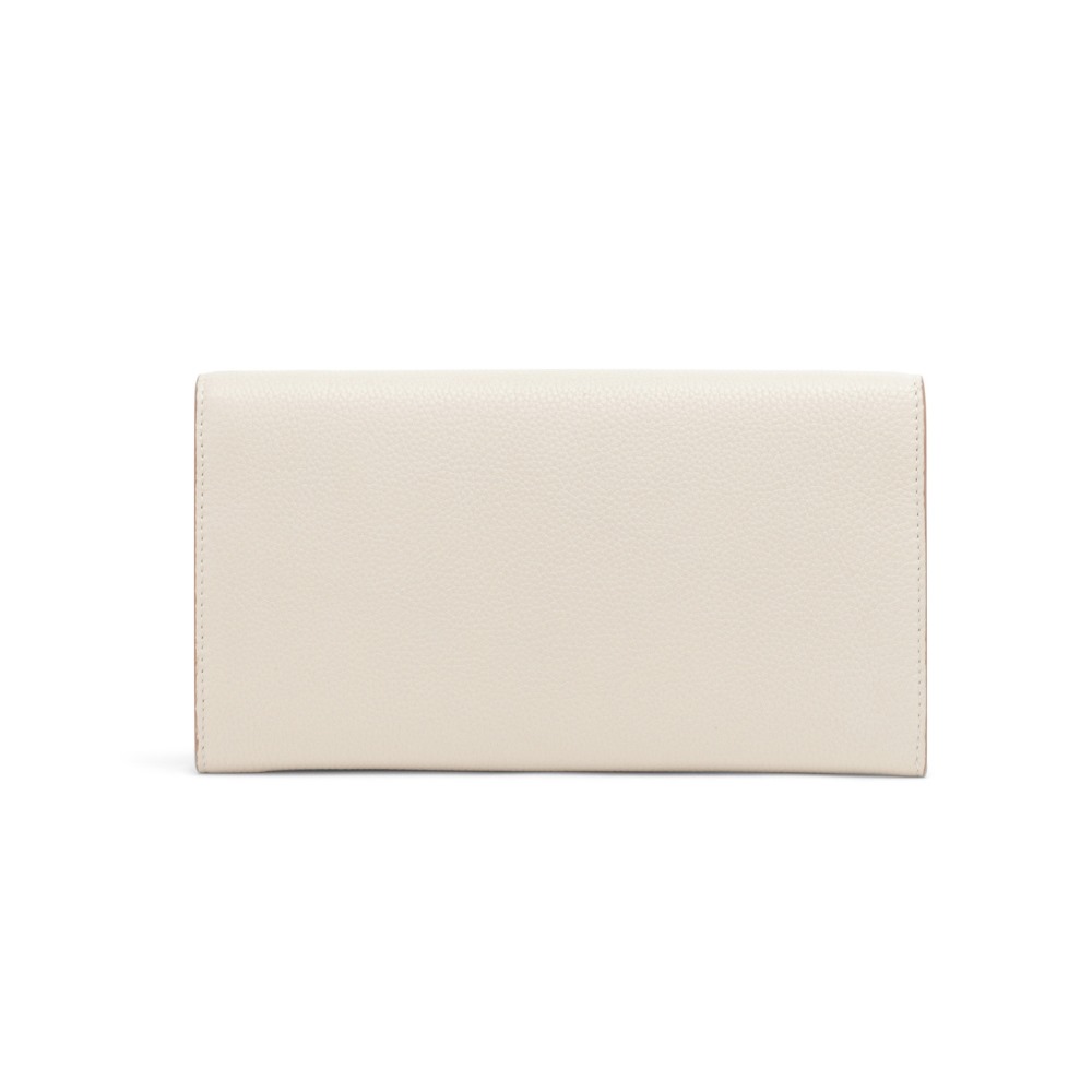 Borsa a tracolla in pelle bottalata bianca - Bianco