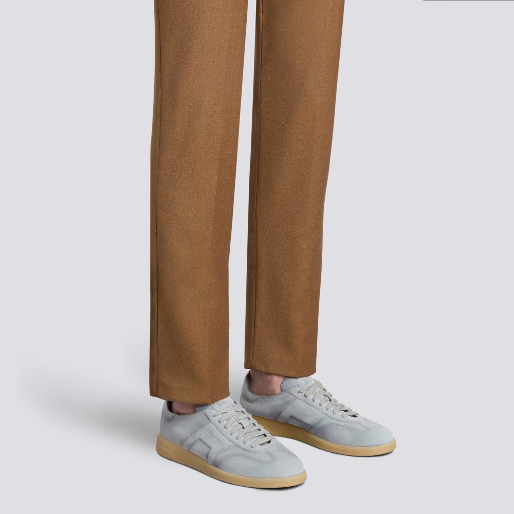 Sneaker DBS Oly da uomo in suede azzurro - Azzurro