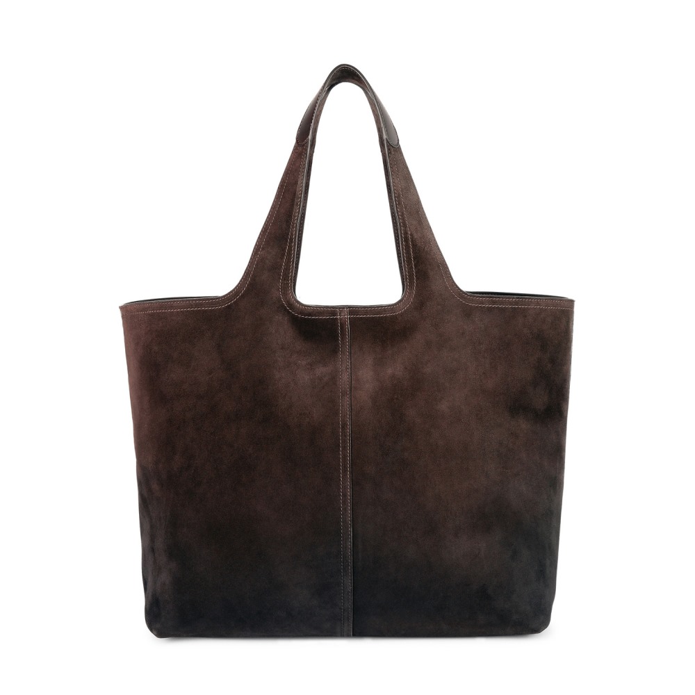 Borsa in suede testa di moro - Testa di moro