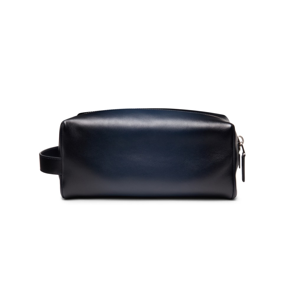 Pouch in pelle blu - Blu