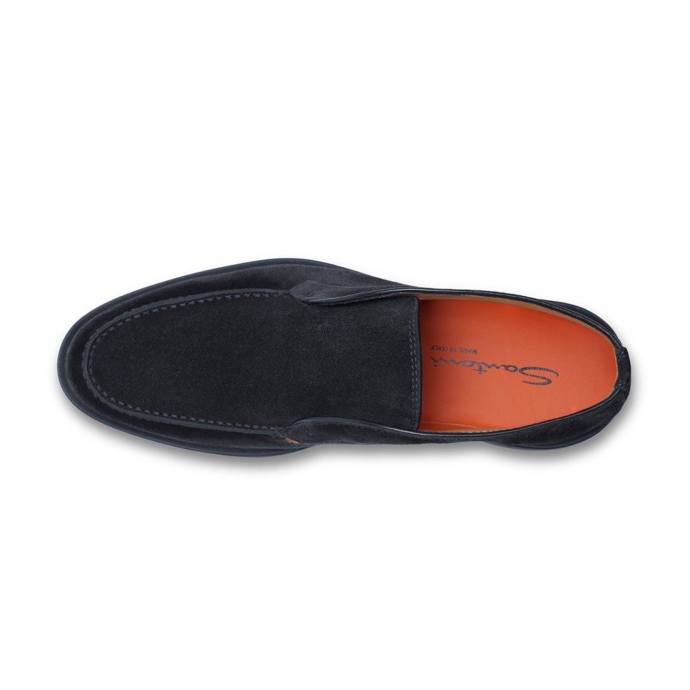 Stivaletto desert da uomo in suede blu - Blu