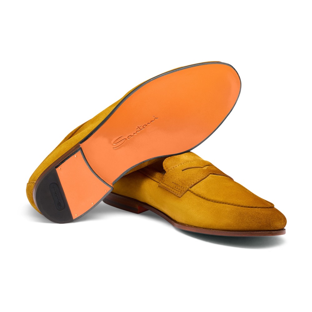 Mocassino Carlo da uomo in suede giallo - Giallo
