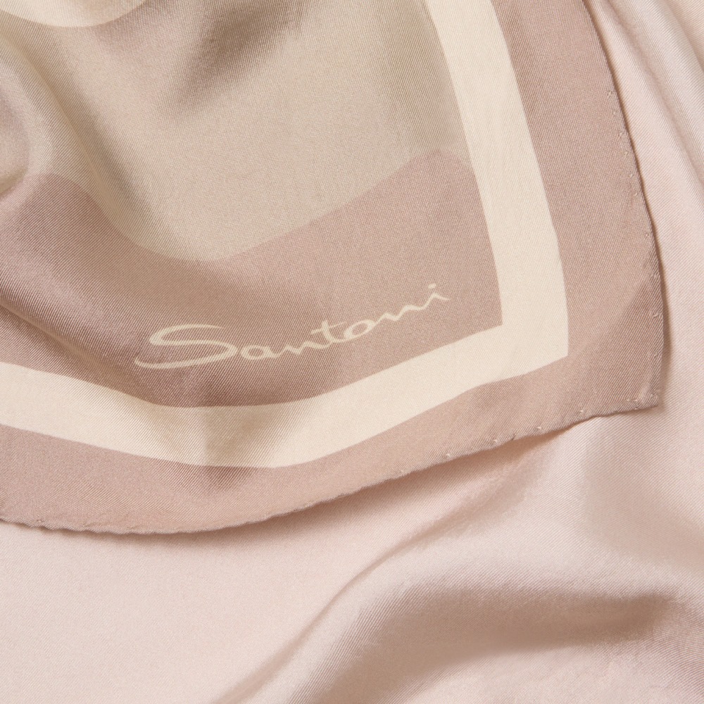 Foulard in seta beige - Naturale